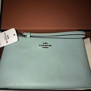 Coach Baby Blue Wristlet